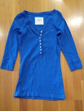 Abercrombie & Fitch Y2K Juniors Button Down Top Large